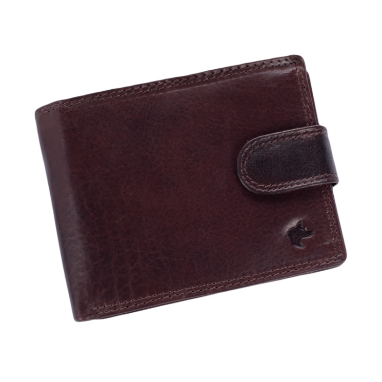 Prémium valódi bőr férfi pénztárca díszdobozban 