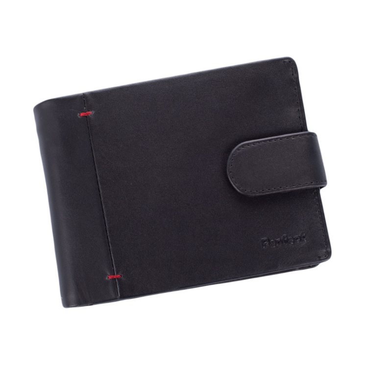 Prémium valódi bőr férfi pénztárca díszdobozban RFID rendszerrel