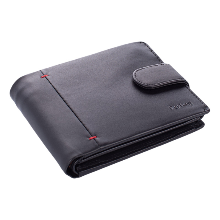 Prémium valódi bőr férfi pénztárca díszdobozban RFID rendszerrel