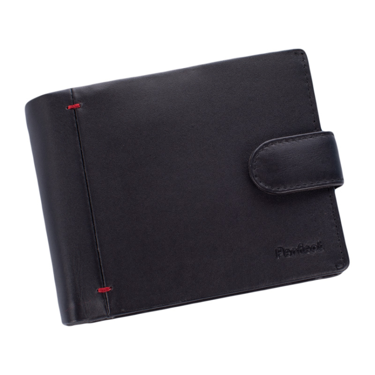 Prémium valódi bőr férfi pénztárca díszdobozban RFID rendszerrel