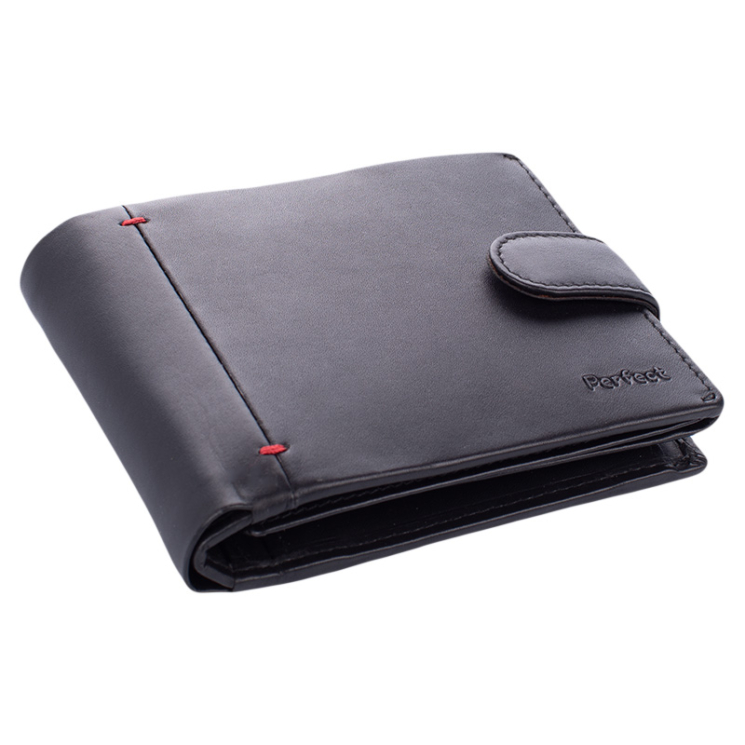 Prémium valódi bőr férfi pénztárca díszdobozban RFID rendszerrel