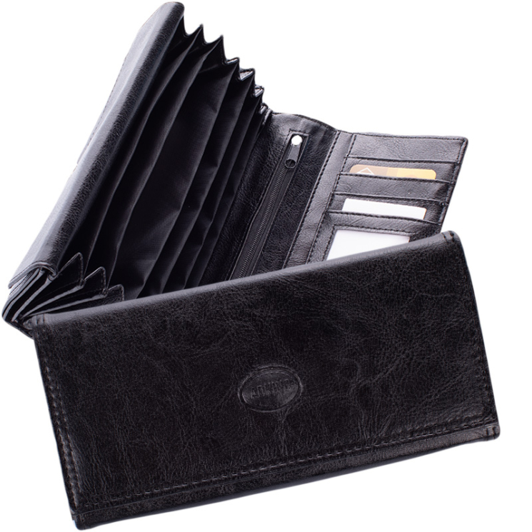 Fekete színű brifkó pénztárca 