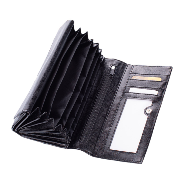 Fekete színű brifkó pénztárca 