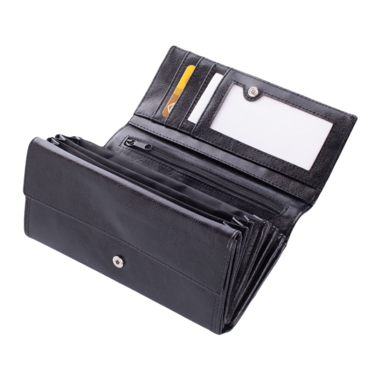 Fekete színű brifkó pénztárca 