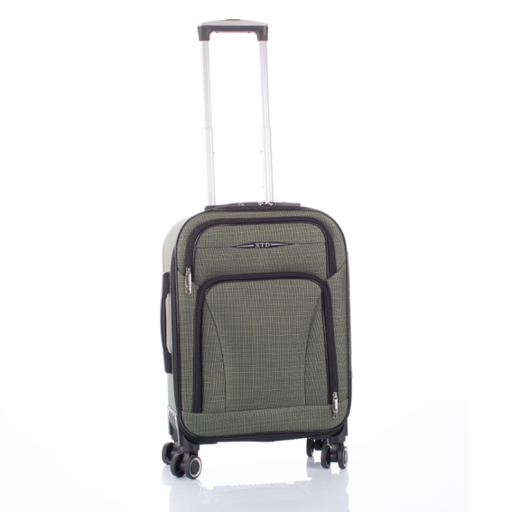 Bőrönd kabin méret sötétzöld színben