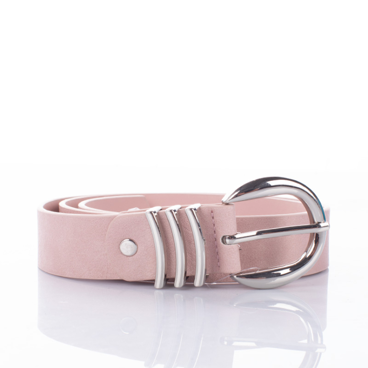 Különleges női öv 90 cm Púder színben