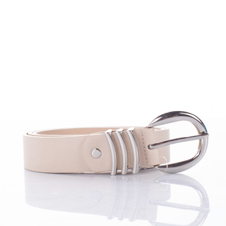 Különleges női öv 95 cm Bézs színben