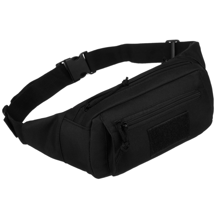 3 zsebes övtáska fekete színben