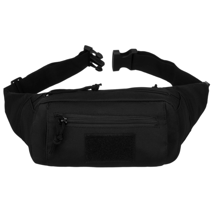 3 zsebes övtáska fekete színben