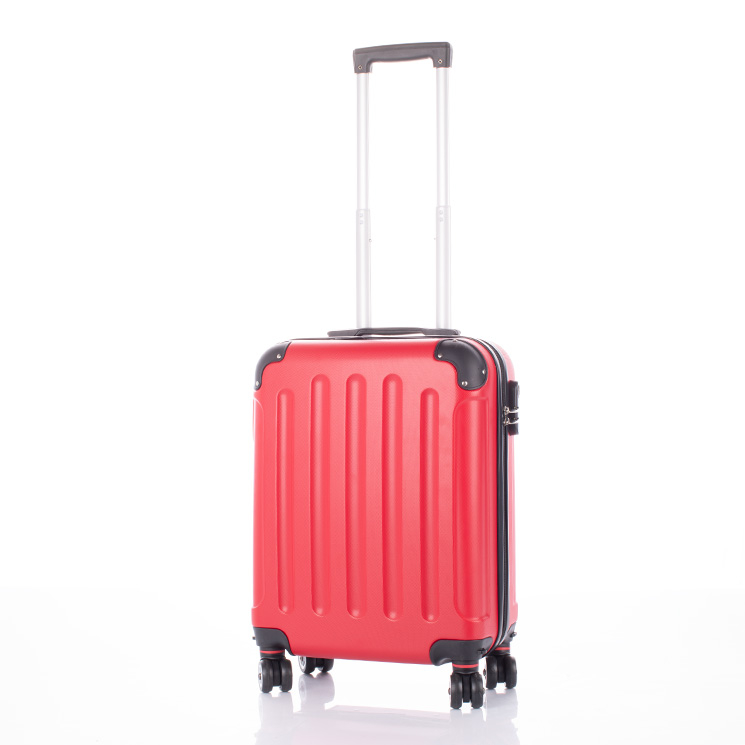 Keményfalú Bőrönd kabin méret: 55 x 40 x 20 cm kivehető  dupla  kerékkel