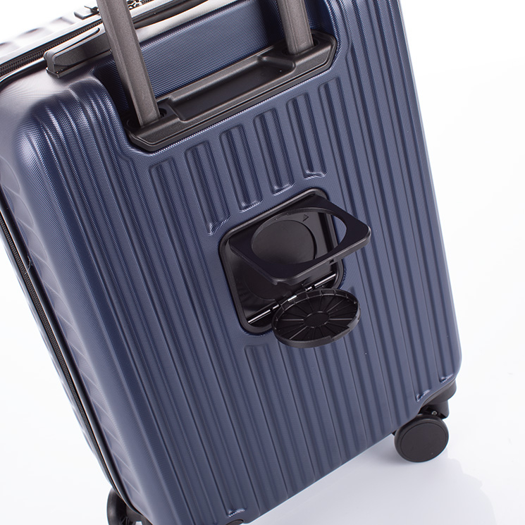 Kabin méretű bőrönd laptoptartóval TSA zárral 55 x 35 x 23 cm pohártartó résszel