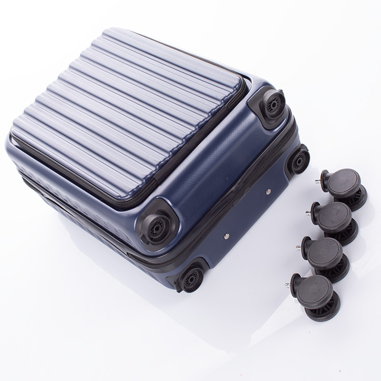 Kabin méretű bőrönd laptoptartóval TSA zárral 55 x 35 x 23 cm pohártartó résszel