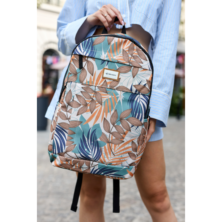 Sokzsebes Női hátizsák divatos mintában