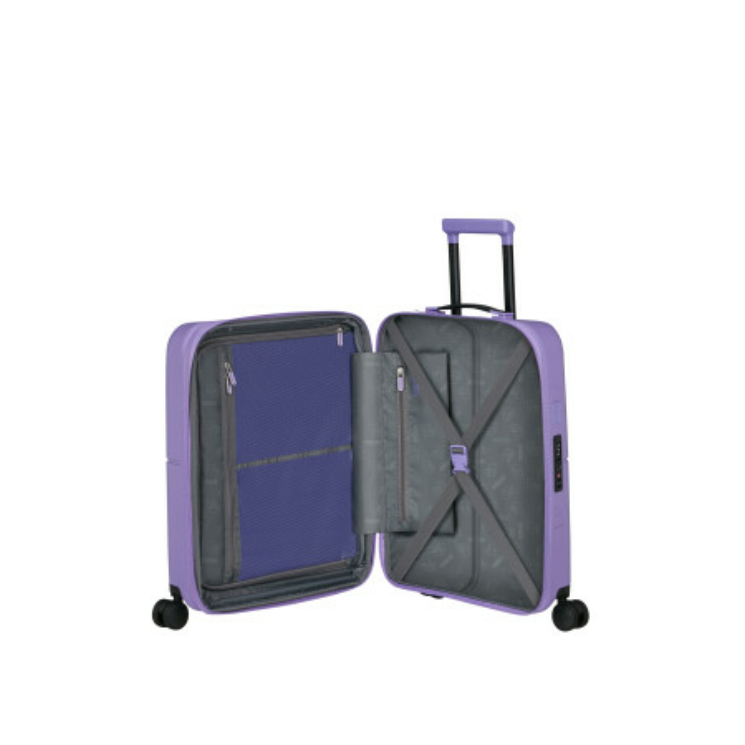AMERICAN TOURISTER DASHPOP SPINNER 55/20 EXP TSA TRUE PURPLE