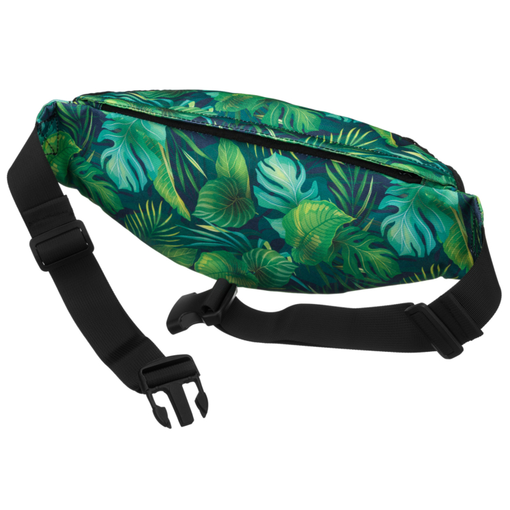 Tágas női övtáska divatos mintával