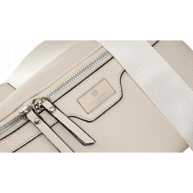 Elegáns Női Övtáska/Oldaltáska + Praktikus kiegészítővel fehér színben