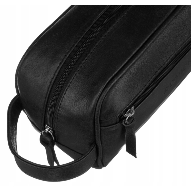 Valódi Bőr férfi kozmetikai táska Extra kiegészítőkkel