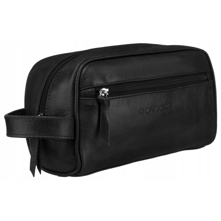 Valódi Bőr férfi kozmetikai táska Extra kiegészítőkkel