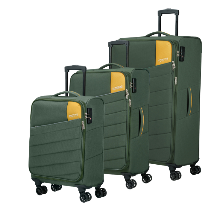AMERICAN TOURISTER POWERTRIP SPINNER szett Khaki