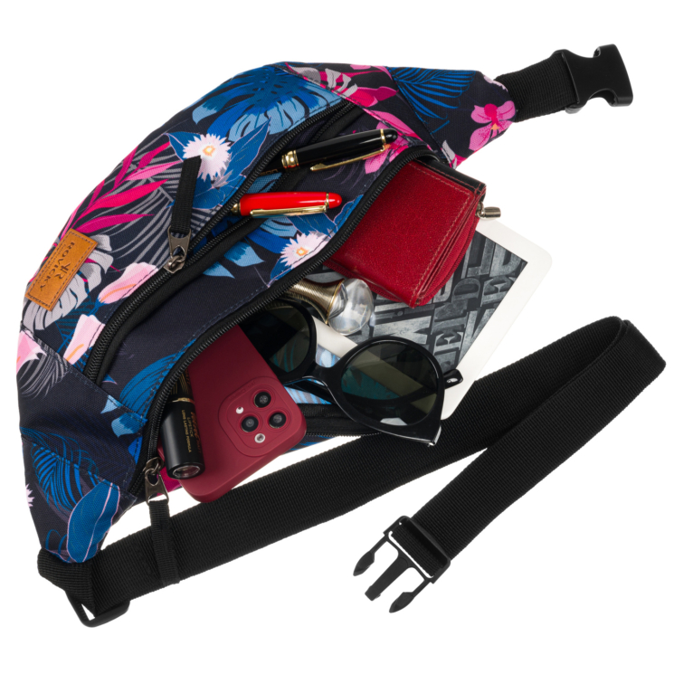 Tágas női Övtáska Divatos mintában