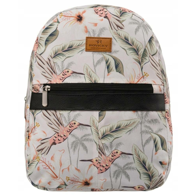 Tágas női városi hátizsák divatos mintában