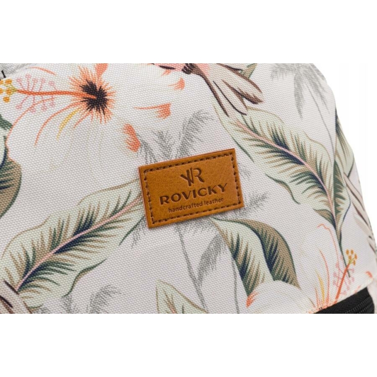 Tágas női városi hátizsák divatos mintában