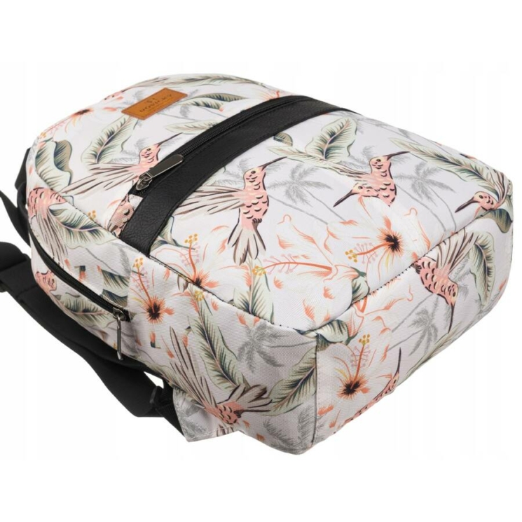 Tágas női városi hátizsák divatos mintában