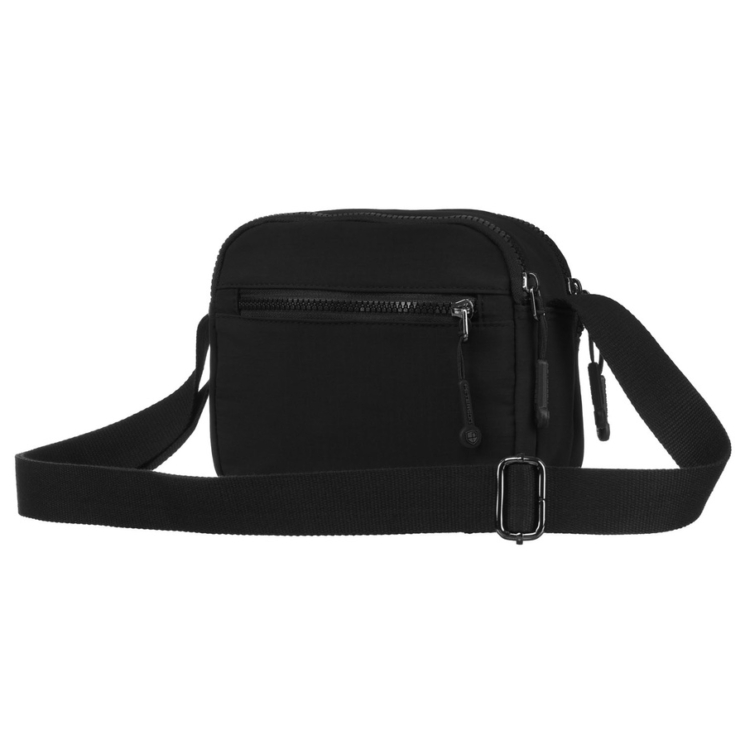 Praktikus női oldaltáska fekete színben