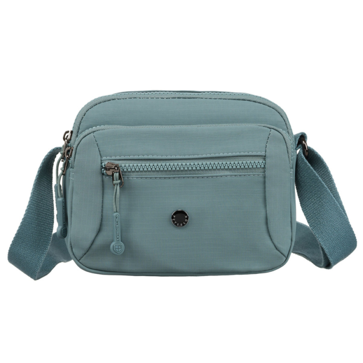 Praktikus női oldaltáska farmerkék színben