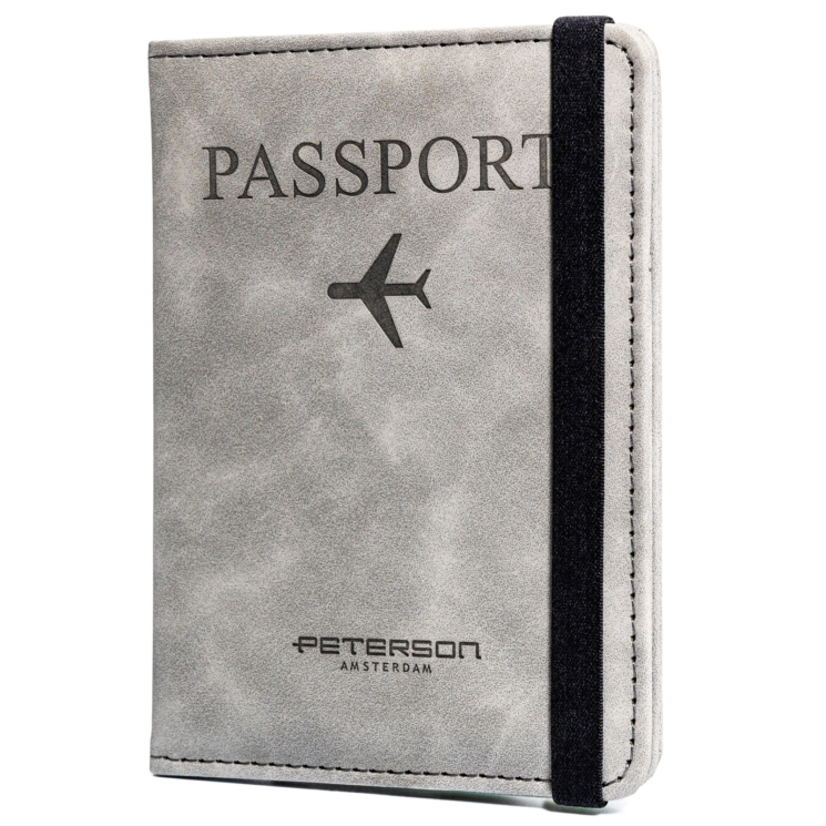 Peterson Útlevéltartó szürke színben