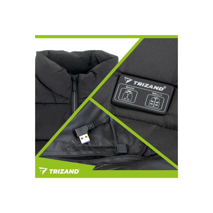 USB Fűthető mellény 11 fűtési zónával