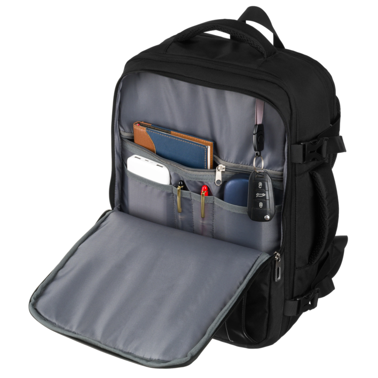 Peterson Többfunkciós utazó hátizsák laptoptartóval, WizzAir méretű 40x30x20 cm