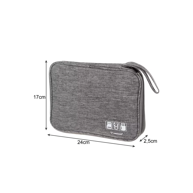 Utazási kiegészítő kábelrendező kistáska