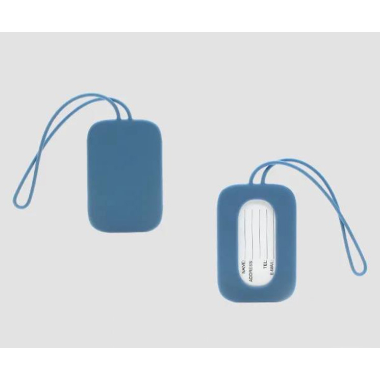 Szilikonos bőröndcímke Kék