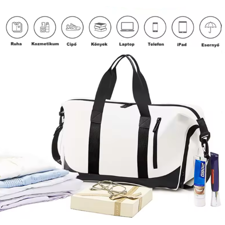 Vízálló cipőtartós Utazótáska/Sporttáska  Wizzair méretű fedélzeti táska 40 x 30 x 20 cm 