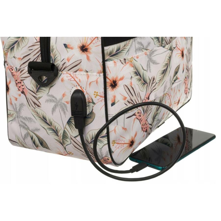 Könnyű Fedélzeti táska Ryanair fedélzeti ingyenes méret 40 x 20 x 25 cm  USB csatlakozóval