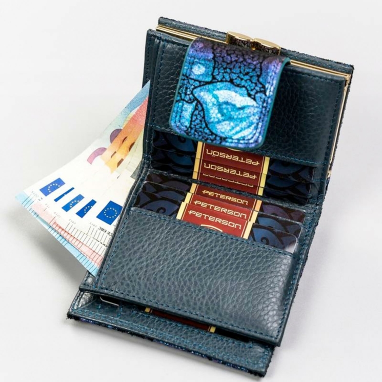 Peterson Valódi bőr Pénztárca