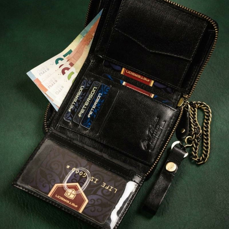 Peterson Valódi bőr Pénztárca