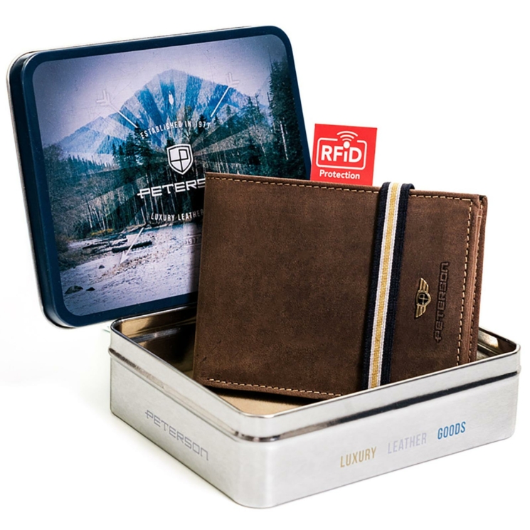 Peterson Valódi bőr Pénztárca