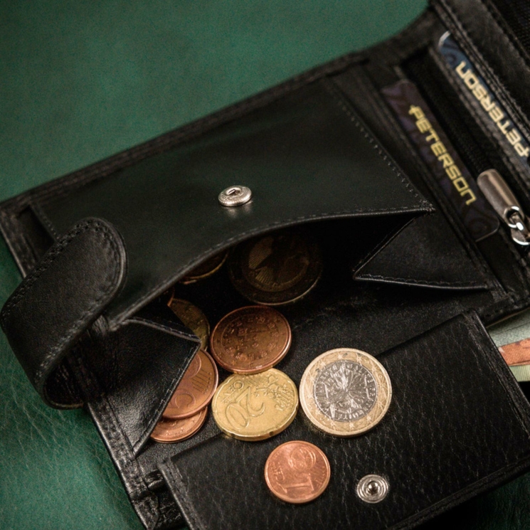 Peterson Valódi bőr Pénztárca