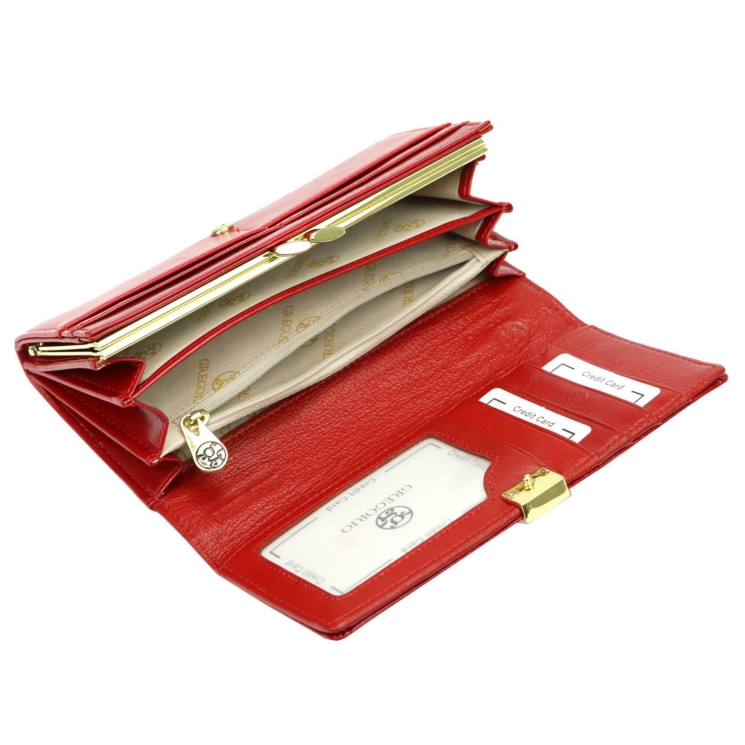 Piros női pénztárca