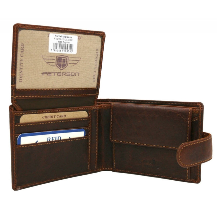 Peterson Valódi bőr Pénztárca