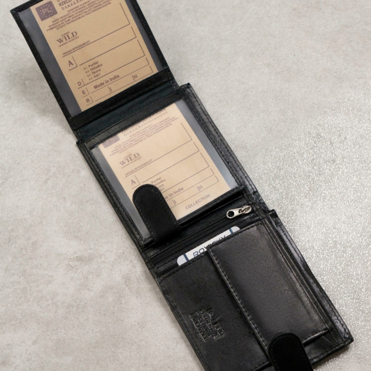 Wild Valódi bőr férfi Pénztárca díszdobozban