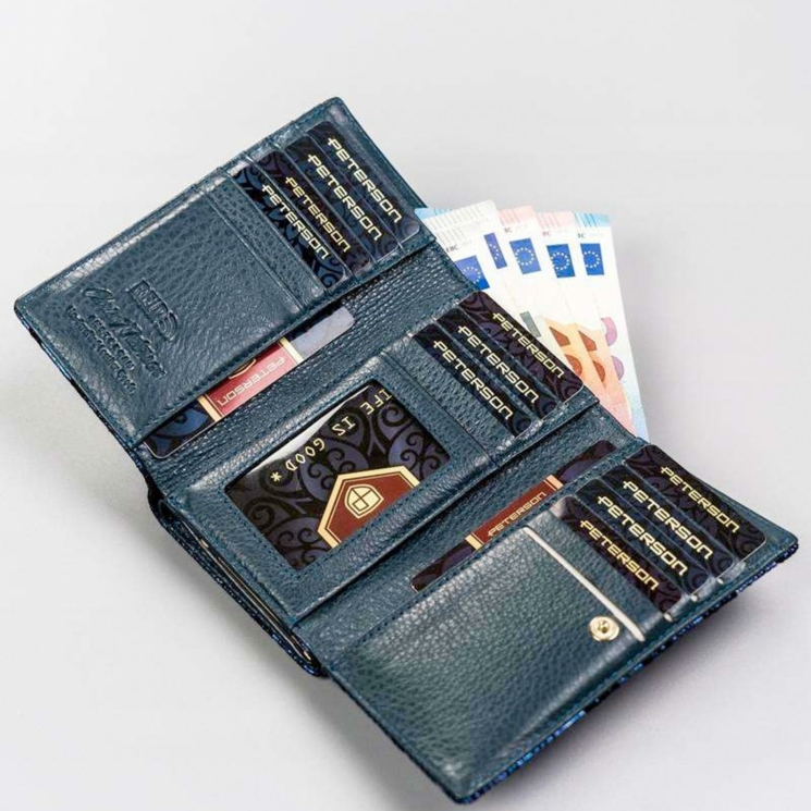 Peterson Valódi bőr Pénztárca