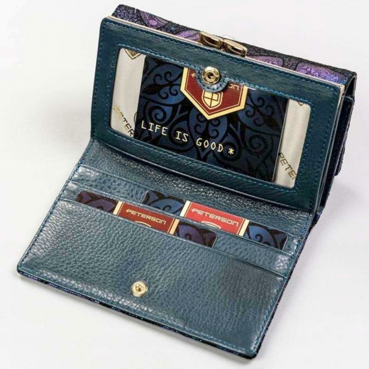 Peterson Valódi bőr Pénztárca