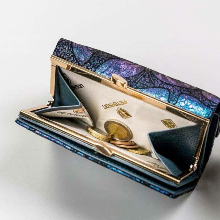 Peterson Valódi bőr Pénztárca