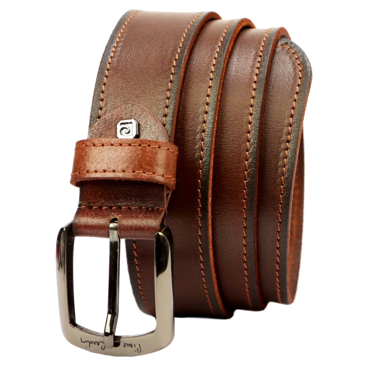 Pierre Cardin Valódi bőr Öv camel-1 cm