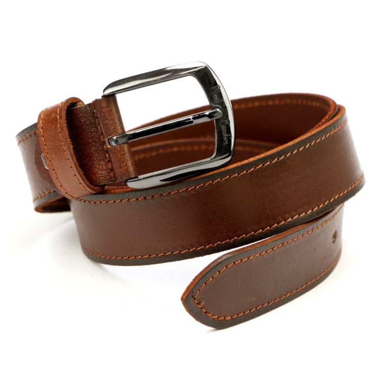 Pierre Cardin Valódi bőr Öv camel-1 cm