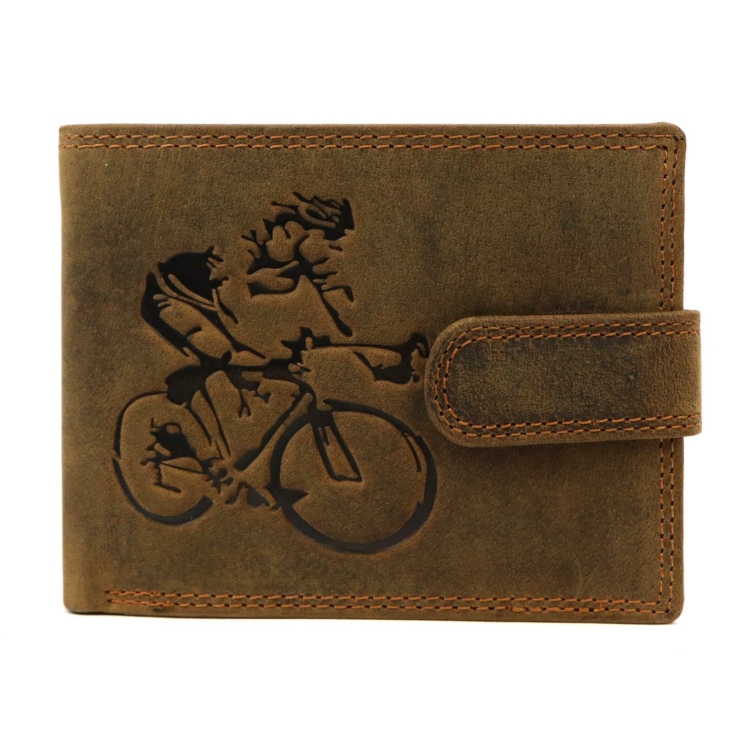 Wild Valódi bőr kerékpáros Pénztárca