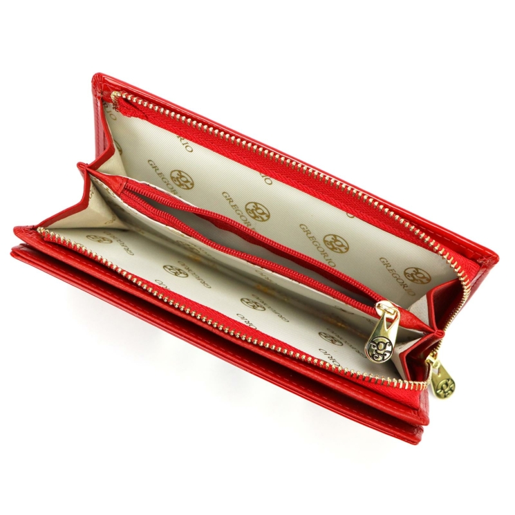 Gregorio Valódi lakkbőr Női Pénztárca